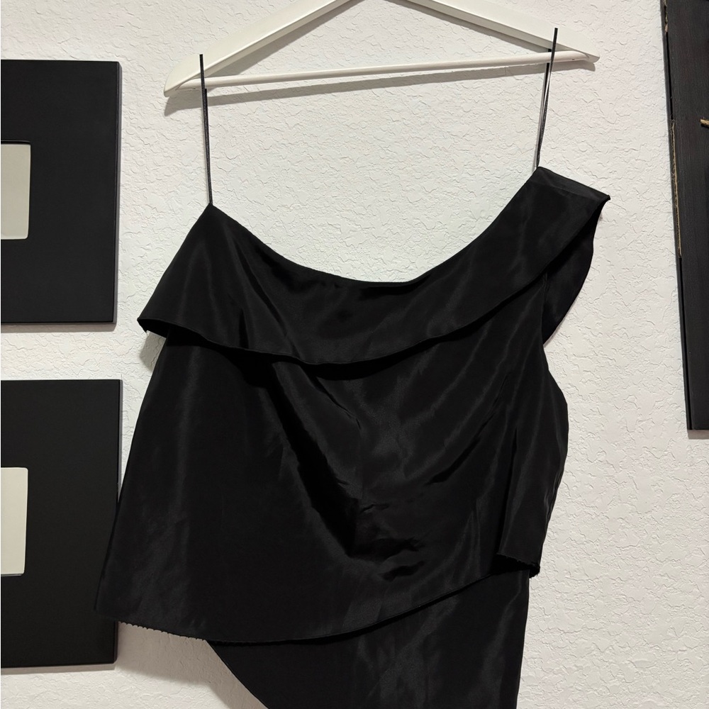 Zara - One shoulder Top - black